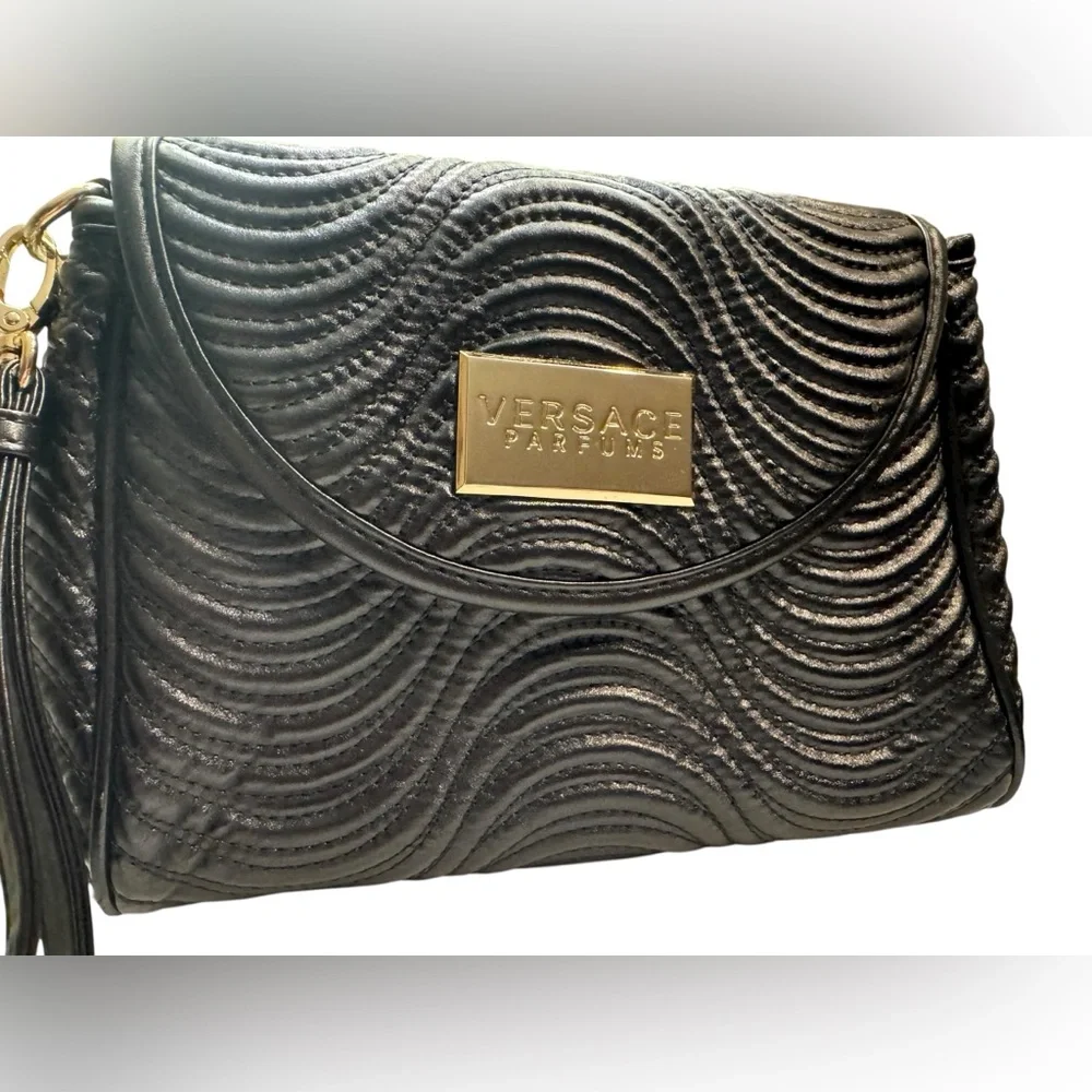 Versace Parfum Black clutch Bag